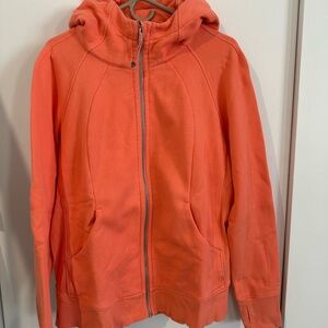 Lululemon Bright Pastel Orange Scuba Hoodie